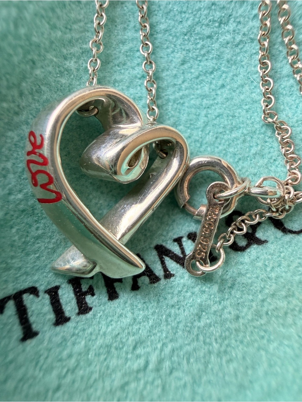 ✨ Tiffany & Co. Loving Heart “Graffiti Love” Necklace ❤️✨ Mothers Day! - Picture 3 of 11